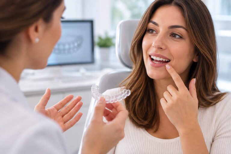 Os Botões do Invisalign Podem Manchar os Dentes